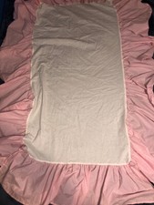 Pottery barn kids Pink-White gingham Checkered baby crib skirt