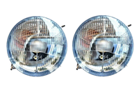 2X H4 Scheinwerfer 178Mm Fernlicht Abblendlicht FüR Traktor Schlepper E20 Melex
