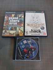 Playstation 2 Game Lot of 3 Bouncer GTA San Andreas .Hack Dot Infection