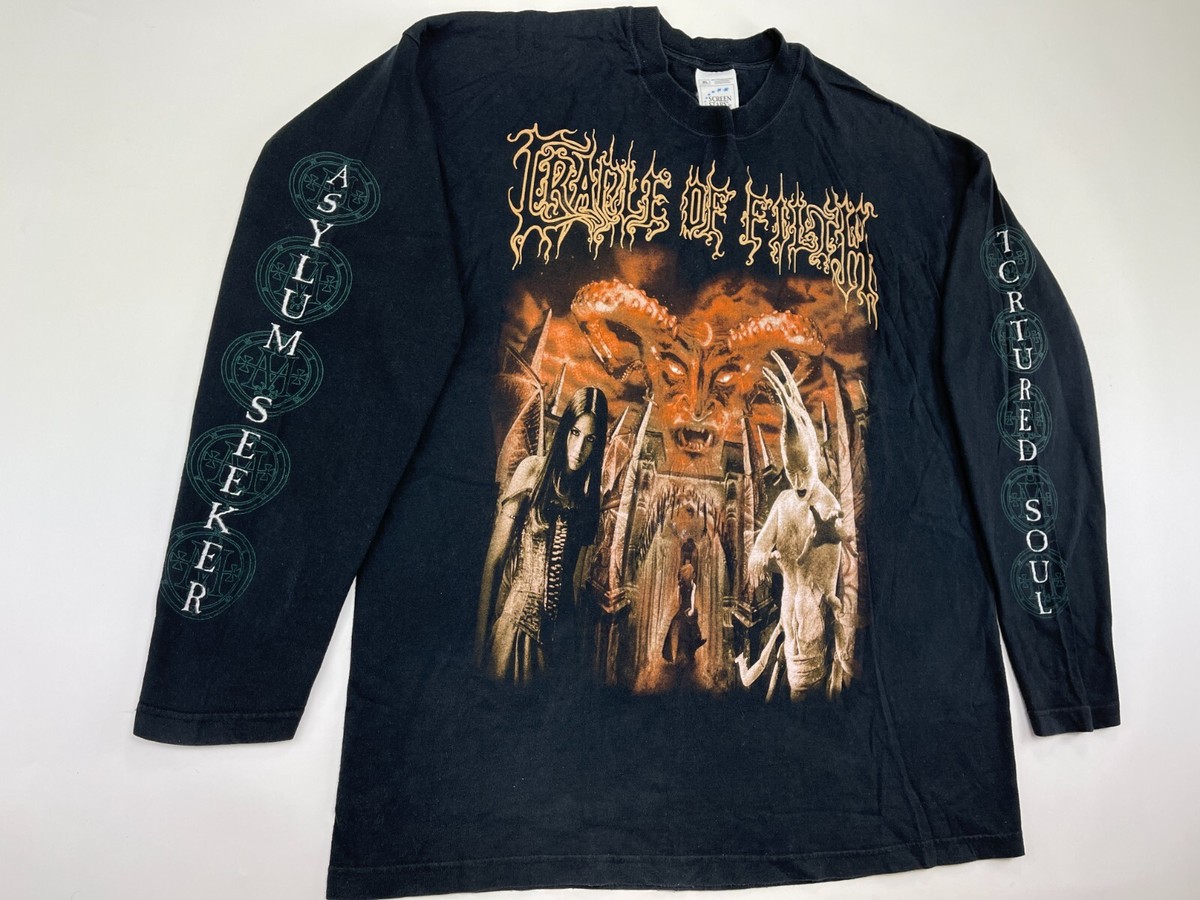 VINTAGE 00s CRADLE OF FILTH ロンT Vintage 2000 Cradle of Filth Purple Promo Long Sleeve T