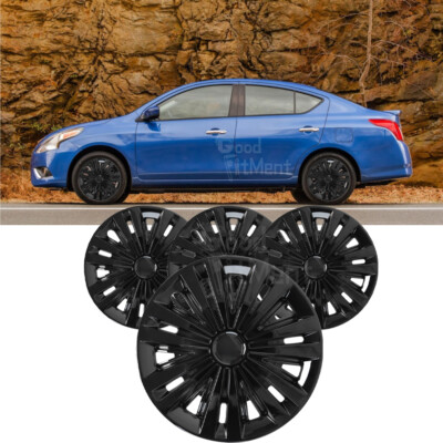 Fit For Nissan Versa 2007-2023 15'' Wheel Cover Full Rim Snap On Hub Cap Set of 4