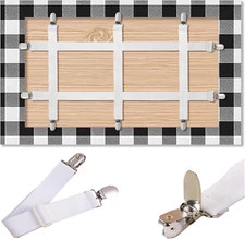 Table Cloth Holder Clips Hidden Strap 5 Pack, Adjustable Elasticity Picnic Table