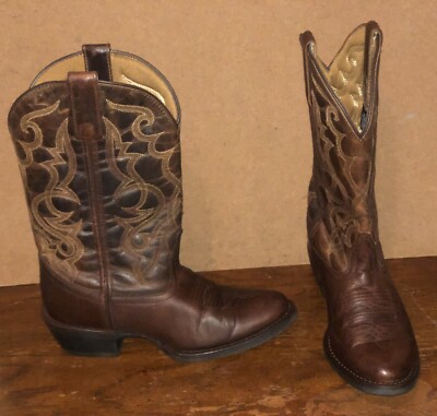 Laredo Maddie Size 6.5M Women s Brown Leather Cowboy Western Boots 51112