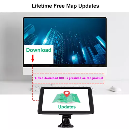 5" 8GB GPS Navigator Car Auto Truck Navigation BTH System Sat Nav Lifetime Map - Bild 4 von 14