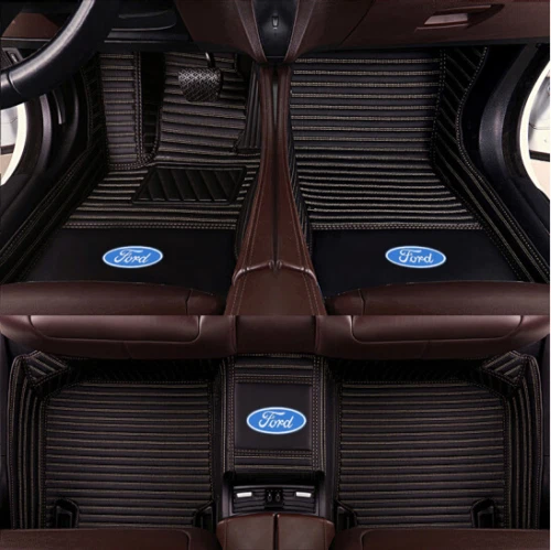 Car Floor Mats For F-150 2000-2023 Carpets Waterproof All models Front Rear Rug Foto 4 de 4