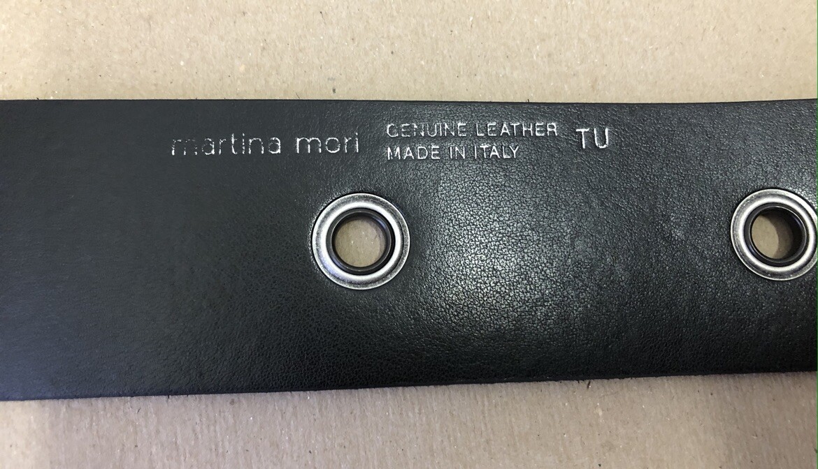 Martina Mori Black Suede Belt Made in Italy | eBay display picture 3