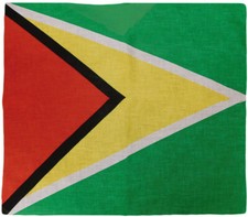 Wholesale Lot of 12 Guyana Country 22"x22" 100 Cotton Bandanna