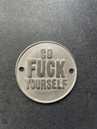 CUSTOM HARLEY-DAVIDSON   SHOVELHEAD / EVO MOTOR GO F**K YOURSELF POINTS COVER - Picture 1 of 1