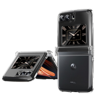 Hülle für Motorola Moto Razr 2022 Luxuriöse stoßfeste Hard Slim Folding Cover