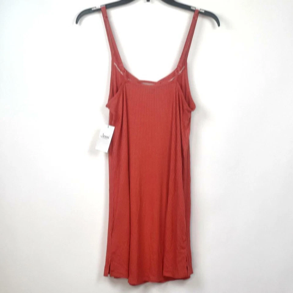 Jenni Mujer Acanalado Tejido Chemise Cayena Talla S Nuevo Salón Foto 4 de 4