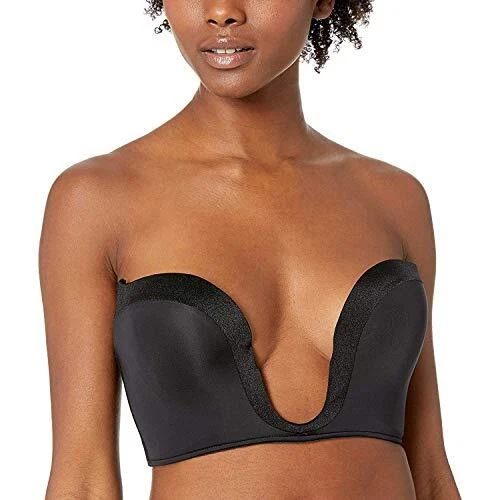 Wonderbra Women's Ultimate Strapless Underwire Bra, Black, 36B