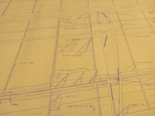 Vintage R/C Airplane Blueprint Plans "FLY BABY I-B" Complete 88" Wingspan Balsa - Picture 8 of 12