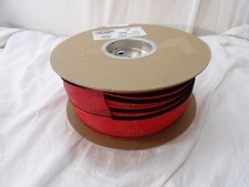 Techflex Flexo Wrap Expandable Sleeving, 1/2" Red , 100'