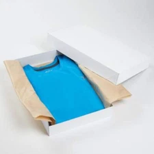 Lot of 100 Apparel Boxes White 15" x 9 ½” x 2" Retail 2 Piece Blouses Shirts