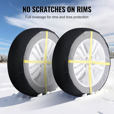 Thickened Snow Socks for Tires Enhanced Winter Traction Safety Full Covera