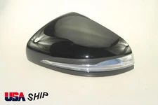 BLACK Driver Side Mirror Cap Cover W/LED For Mercedes GLE GLS G 2020-2024 LH