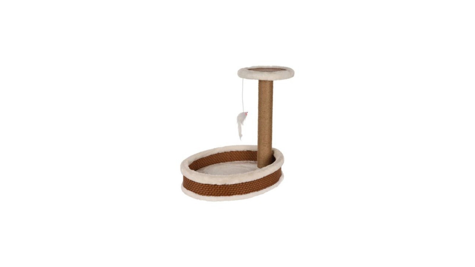 Arbre à chat avec souris de jeu et poteau griffoir en sisal