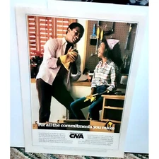 1984 CNA Insurance Commitments You Make Original Print ad 80s