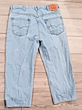 Levis 550 Blue Jeans Men's Size 38 x 30 Classic Straight Fit Cotton