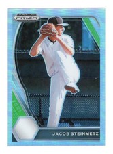 2021 Panini Prizm Draft Picks Jacob Steinmetz Silver Prizm #PDP77 Diamondbacks