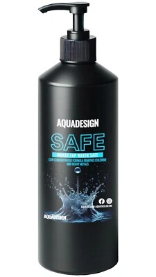 AQUA DESIGN AquaDesign SAFE 500ML Aquarium Fish Tank Tap Dechlorinator - TREATS 12,500 Litre