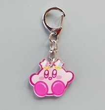 lot 20pcs anime kirby Acrylic Keychain Key Chain Girls boy Keyring gifts