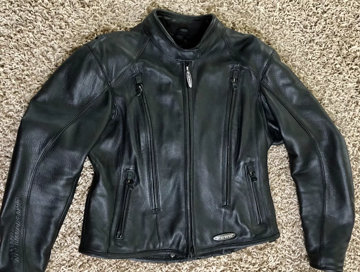 Harley Davidson FXRG women's M black leather jacket. GREAT condition.