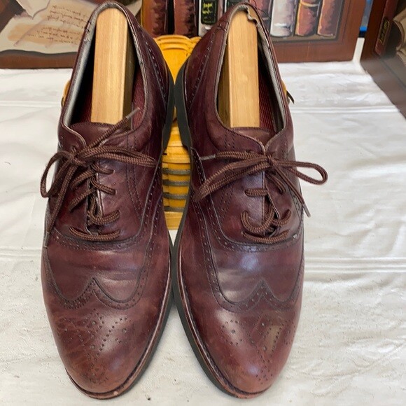 SAOLA Scarpe Rockport tacco 1 2 pollice bordeaux vestito oxfords suole gomma