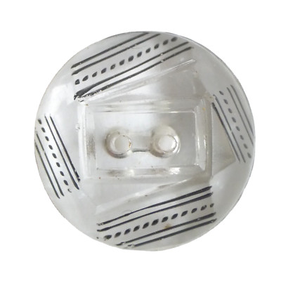 Alter Knopf - bemaltes Glas - 24 mm - 20. Jh. - Vintage Glass Button