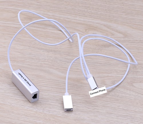 For iPhone 6 7 8 X 11 12 iPad to RJ45 Ethernet LAN Wired Network Cable Adapter - Afbeelding 19 van 24
