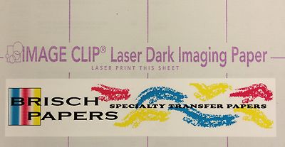 LASER TRANSFER NEENAH ''IMAGE CLIP DARK'' SELF-WEEDING #9849 (8.5''X11'') (100 SETS)