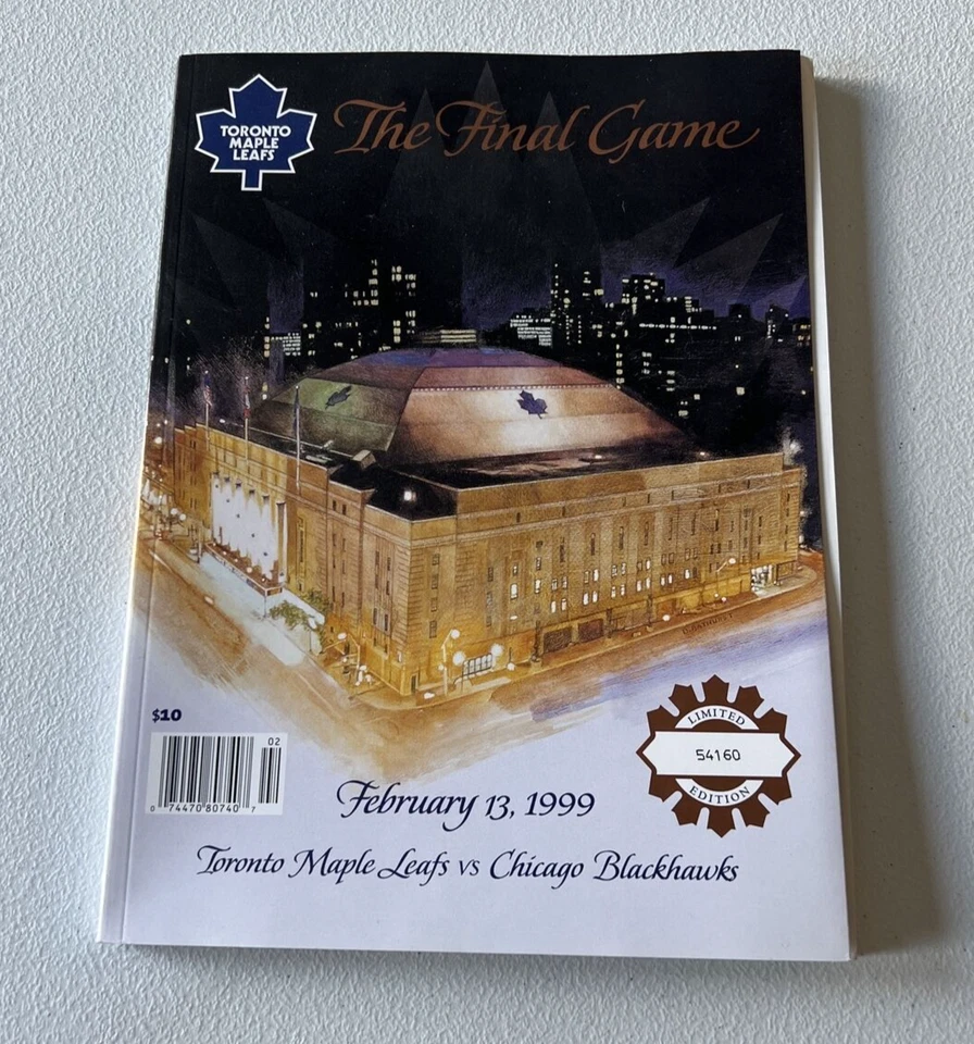 1999 Toronto Maple Leafs Vs Chicago Blackhawks Final Game Program Feb. 13th LE - Image 2 of 4