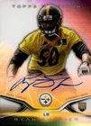 2014 TOPPS PLATINUM AUTOGRAPH ROOKIE REFRACTOR #60 RYAN SHAZIER RC AUTO