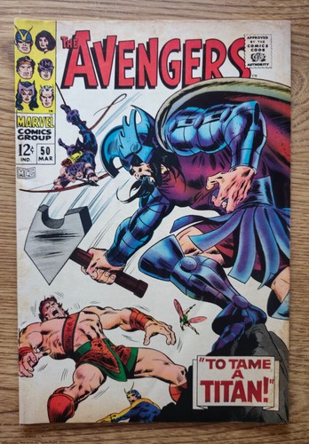 Avengers #50 VF 7.0 "To Tame A Titan!" published in 1968