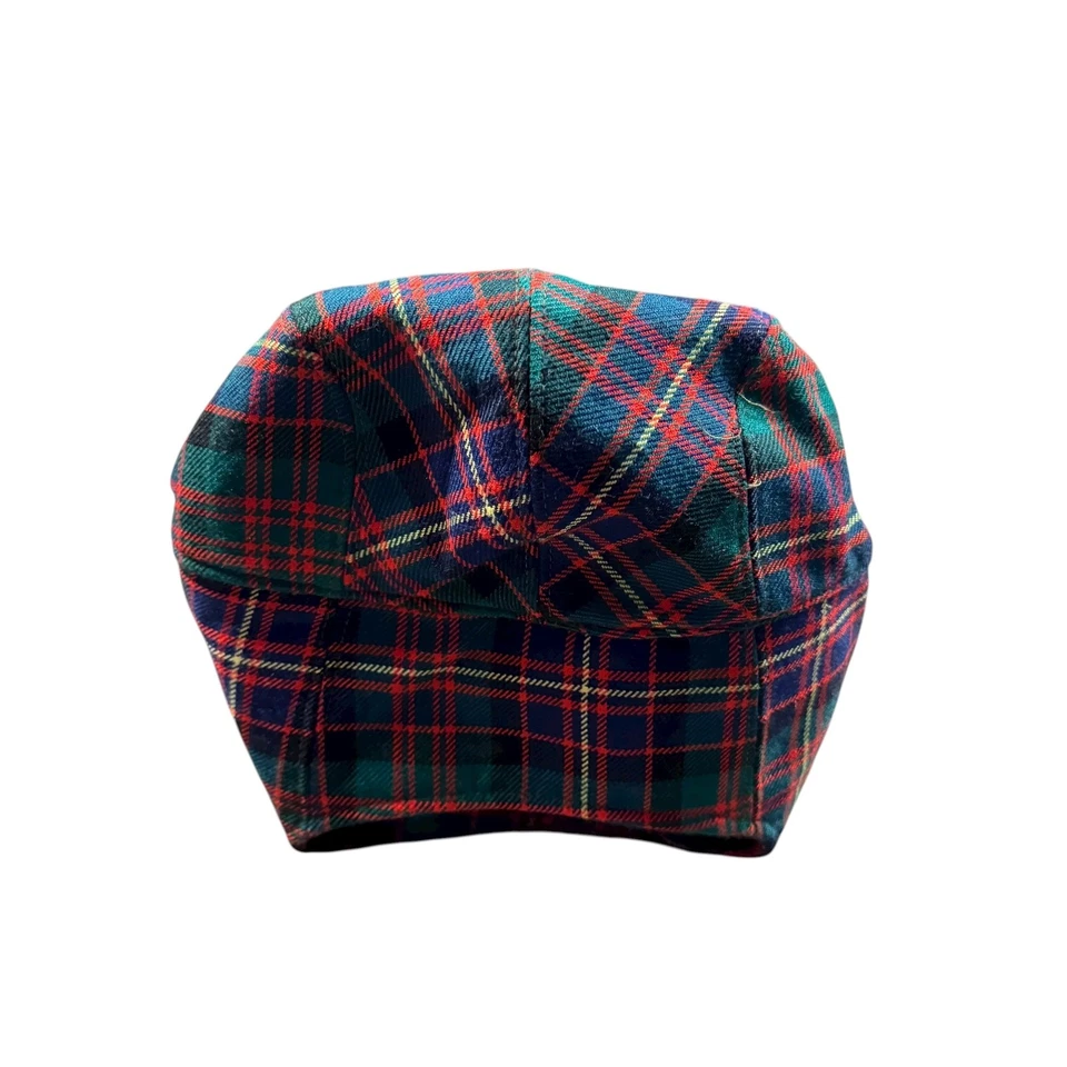 Gorra plana de lana a cuadros Kangol de colección tartán sombrero de noticiero para hombre pequeño nuevo con etiquetas Inglaterra Foto 3 de 4