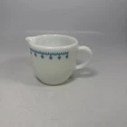 Vintage Pyrex Snowflake Blue Garland Creamer #722  6oz