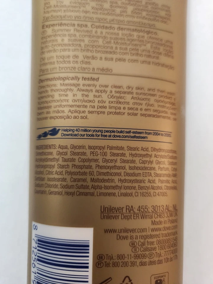 Dove Derma Spa Summer Revived 200ml, Fair To Medium-FREE SHIPPING-PACK OF 2 - Image 4 of 4