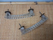 Antica Maniglia Per Cassettoni Cassetti In Vetro  ( Coppia )