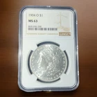 1904-O Morgan Silver Dollar $1 NGC MS63