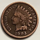 1903 Indian Head Cent Sharp Reverse Wreath Great Detail Nice Eye Appeal BN1771
