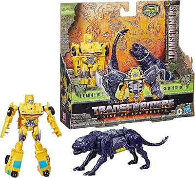 Transformers: Rise of the Beasts beast alliance Bumblebee and Snarlsaber NEW