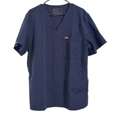 FIGS Technical Collection Navy Blue V-Neck Scrub Top XL