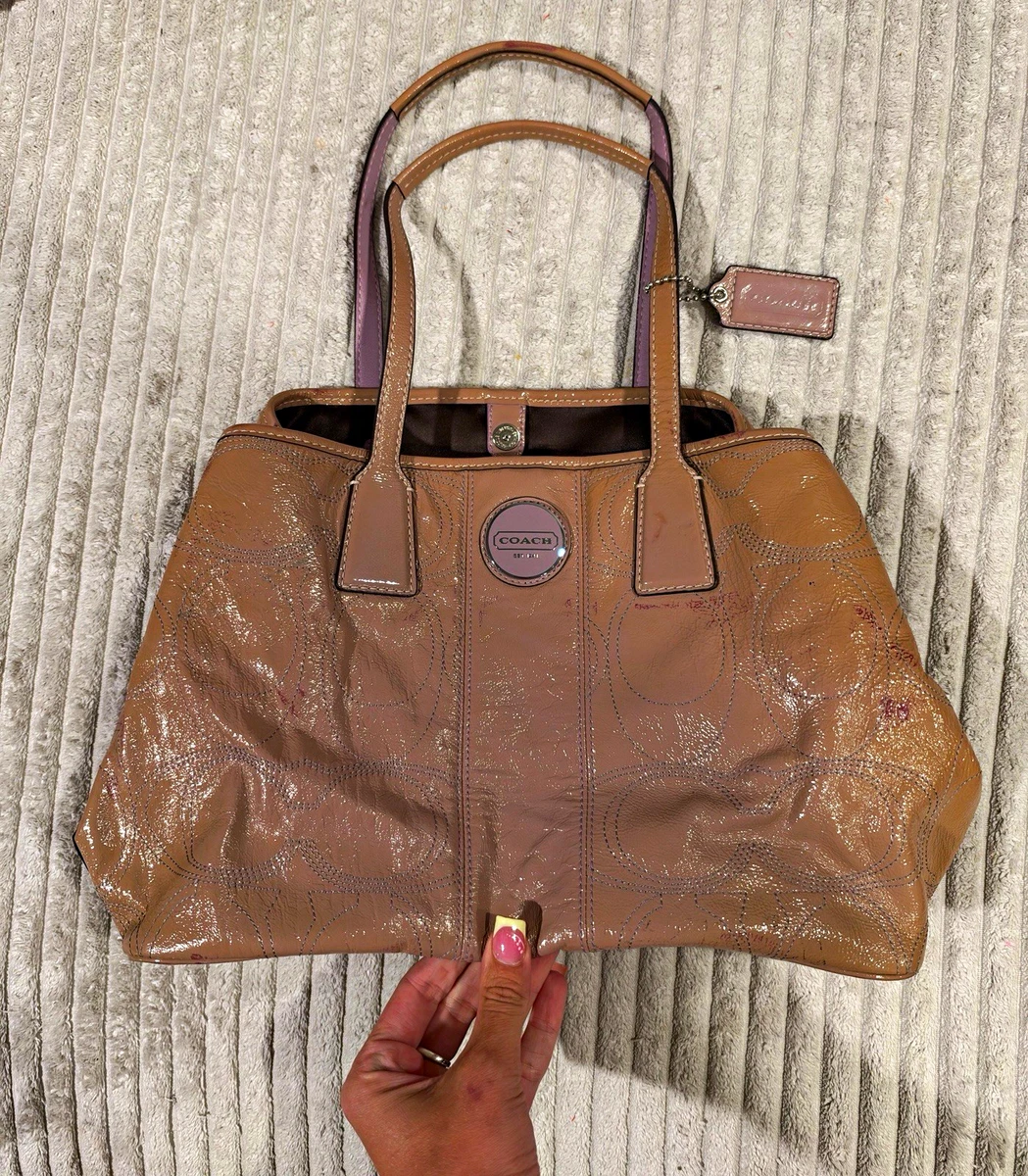 Coach Brown Patent Bags & Handbags for Women for sale | eBay