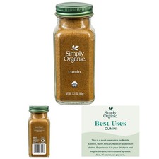 Simply Organic Ground Cumin 2.31oz - Warm, Earthy Flavor for Savory Dishes