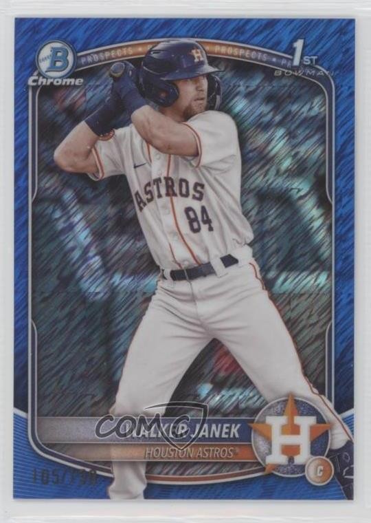 2025 Bowman Chrome Prospects Blue Shimmer Refractor 105/150 Walker Janek #BCP-15