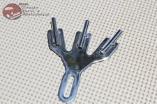 Vintage Style 3 Post Parade Mini Flag Holder Stainless Steel Cycle Car Truck