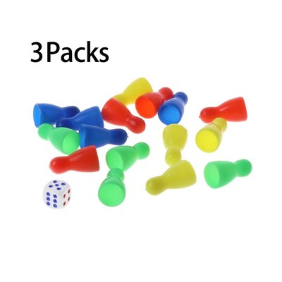 Board Game Chess Pieces Checkers Accessories for Halma Chess Checkers Chess Game