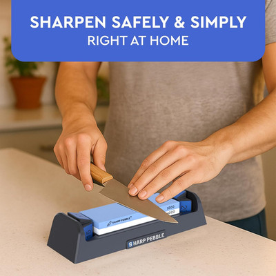 Complete Whetstone Knife Sharpening System   1000/6000 Grit Wet Stone Sharpen...