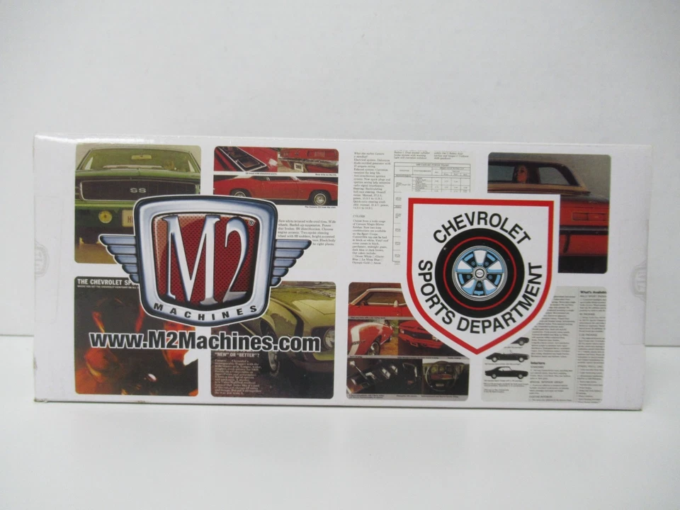 M2 Machines Dark Green 1969 Chevrolet Camaro SS 396 1:24 Scale - Image 4 of 4