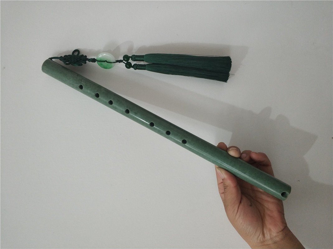 Chinese Dushan Jade Stone Flute Dizi Music Flauta Traditional
